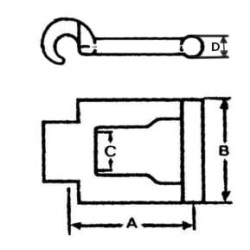 Grandinės grandis Kohlswa 55 P41,7/24,0 grandys metre KB55