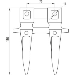 Pjovimo juosta dvigubais pirštais 3020505002005