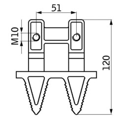 Dvigubas pirštas 22221N