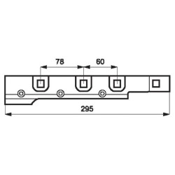 Peilio galvutės kreiptuvas, L-295mm 3025610070
