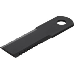 Šiaudų smulkintuvo peilis 175x50x4,5mm, dantytas Ø 20mm 134810N