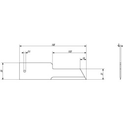 Statinis šiaudų smulkintuvo peilis 280900Z