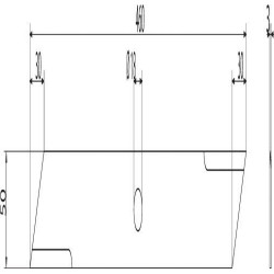 Peilis 460 x 50 x 3 288014N