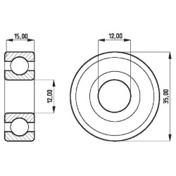 Spragtukas ritininis guolis AV104727