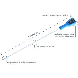 Belaidis grūdų ir sėklų temperatūros matuoklis CSSTM