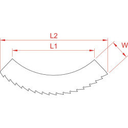 Pjūklo peilis vidinis Kemper 66035Z