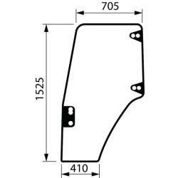 Case - IH JX1090U Maxxima 87302769 Stiklas