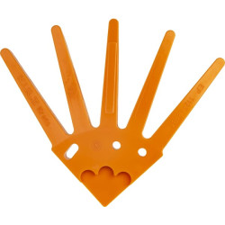 Pirštų ravėjimo diskas 1/4 dalis, MINi-MAXI 540mm oranžinis, minkštas KFH212