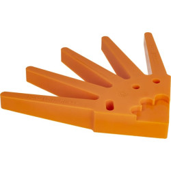 Pirštų ravėjimo diskas 1/4 dalis, MINi-MAXI 540mm oranžinis, minkštas KFH212