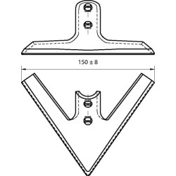 Anties kojos kaltelis 150x6 CP100303