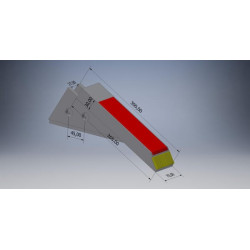 Dirvos gilinimo kaltelis 270x40x30mm, grūdintas, plokščias, tinka Razol AVS004530CN