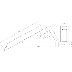 Dirvos gilinimo kaltelis 270x40x30mm, grūdintas, plokščias, tinka Razol AVS004530CN