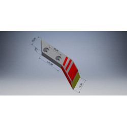 Norago smaigalys, kietmetalio, kairysis, 73000HF0162CN