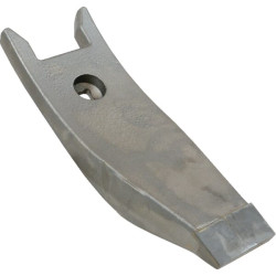 Kultivatoriaus kaltelis 255x80x18mm, grūdintas, lenktas, 1 skylė, tinka Horsch 00311069N