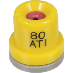 Oro įpurškimo tuščiaviduris kūginis antgalis ATI 80° 02 geltonas keraminis Albuz ATI8002