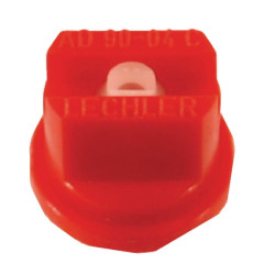 Plokščias vėduoklinis antgalis AD 90° 04 raudonas keraminis Lechler AD9004C