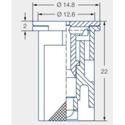 Oro įpurškimo necentrinis antgalis IDKS 80° 015 žalias plastikinis IDKS80015POM