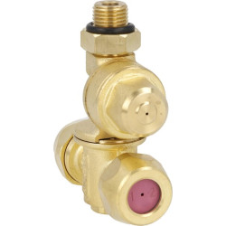 Dvigubas žalvarinis antgalio laikiklis keraminei plokštelei F20002