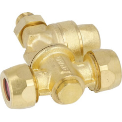 Dvigubas žalvarinis antgalio laikiklis keraminei plokštelei F20002