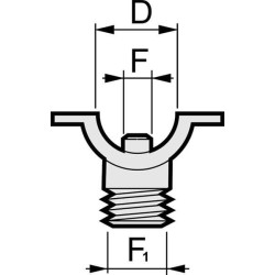Žalvarinis antgalio laikiklis 1/2" 004715