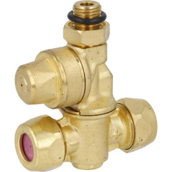 Dvigubas žalvarinis antgalio laikiklis 1,0/1,2 F20002A