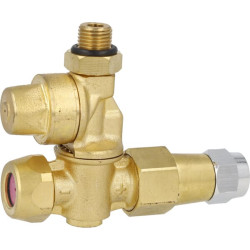 Dvigubas reguliuojamas žalvarinis antgalio laikiklis H1,2 P.1,5 F20003