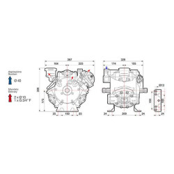 Aukšto slėgio siurblio stūmoklinė diafragma APS 121 MM 60950013