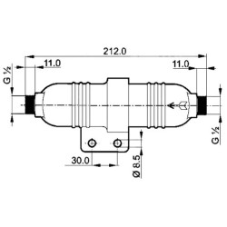 Žalvarinis aukšto slėgio filtras, 50 barų 004602