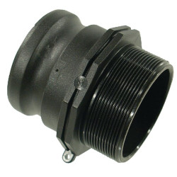 Camlock tipo F 3" išorinis sriegis, polipropilenas 18109F