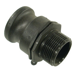 „Camlock“ tipo F 1 1/2 colio išorinis sriegis 1 1/4 colio polipropilenas 18106F5