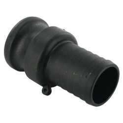 Camlock tipas E1 1/2" žarnos galas 40 mm polipropilenas 18106E40