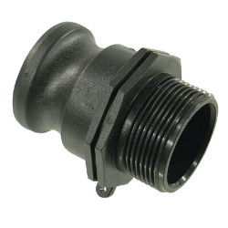 „Camlock“ tipo F tipo 1 1/2 colio išorinis sriegis, polipropilenas 18106F