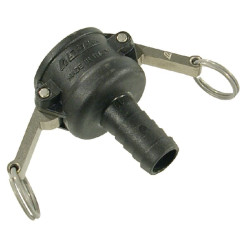 Camlock C tipo 1 colio žarnos antgalis, polipropilenas 18104C