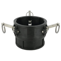 Camlock tipo D tipo 4 colių vidinis sriegis, polipropilenas, 1810AD