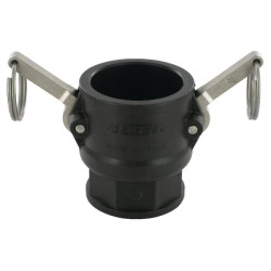 Camlock tipo D 1 1/2 colio vidinis sriegis, polipropilenas 18106D