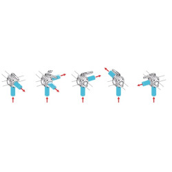 Rutulinis vožtuvas 5 padėčių 1 1/4" 12 bar 453055A55