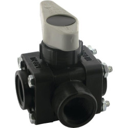 Trijų padėčių vožtuvas, 1/2 colio BSP, vidinis sriegis, AAB343M312PP