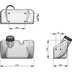 Skalavimo vandens bakas MNLC3PONAT