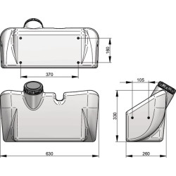 Skalavimo vandens bakas MNLC5PONAT