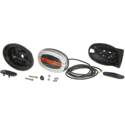 Daugiafunkcinis priekinis žibintas LED, ovalus, 12-24V, 136,4x91x40mm, Kramp LA80036