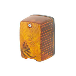 Posūkio lemputė kairė, 21W, stačiakampė, 12V, gintaro spalvos, prisukama, 90x55x60mm, Hella 2BA002652111