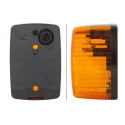 Posūkio lemputė kairė, 21W, stačiakampė, 12V, gintaro spalvos, prisukama, 90x55x60mm, Hella 2BA002652111