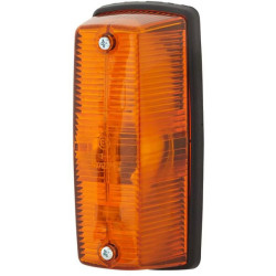 Posūkio lemputė LH 21W, stačiakampė, 12/24V, gintaro spalvos, prisukama, 146xHella 2BA001277011