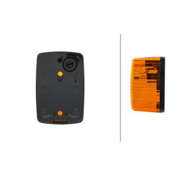 Posūkio lemputė RH 5W, stačiakampė, 12V, gintaro spalvos, prisukama, Hella 2BM002652031