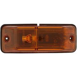 Posūkio lemputė RH 21W, stačiakampė, 12/24V, gintaro spalvos, prisukama, 140xHella 2BM006692021