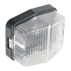 Gabaritinis žibintas, kvadratinis, 12/24V, baltas, tvirtinamas varžtais, 71x37x61mm, Jokon 135004200