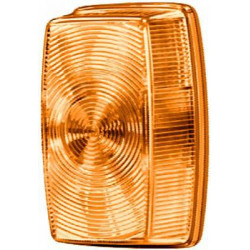 Posūkio lemputė 21W, stačiakampė, 12/24V, gintaro spalvos, prisukama, 114x50x70mm, Hella 2BA002324001