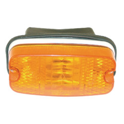 Stačiakampė, gintaro spalvos, varžtu užsukama indikatoriaus lemputė G15020