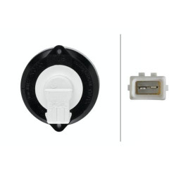 Posūkio lemputė 21 W, apvali, 12 V, geltona/pilka, korpusas: sidabrinis, prisukamas, Ø 66 mm AMP kištukas, Hella 2BA009001191