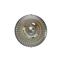 Posūkio lemputė 21 W, apvali, 12 V, geltona/pilka, korpusas: sidabrinis, prisukamas, Ø 66 mm AMP kištukas, Hella 2BA009001191